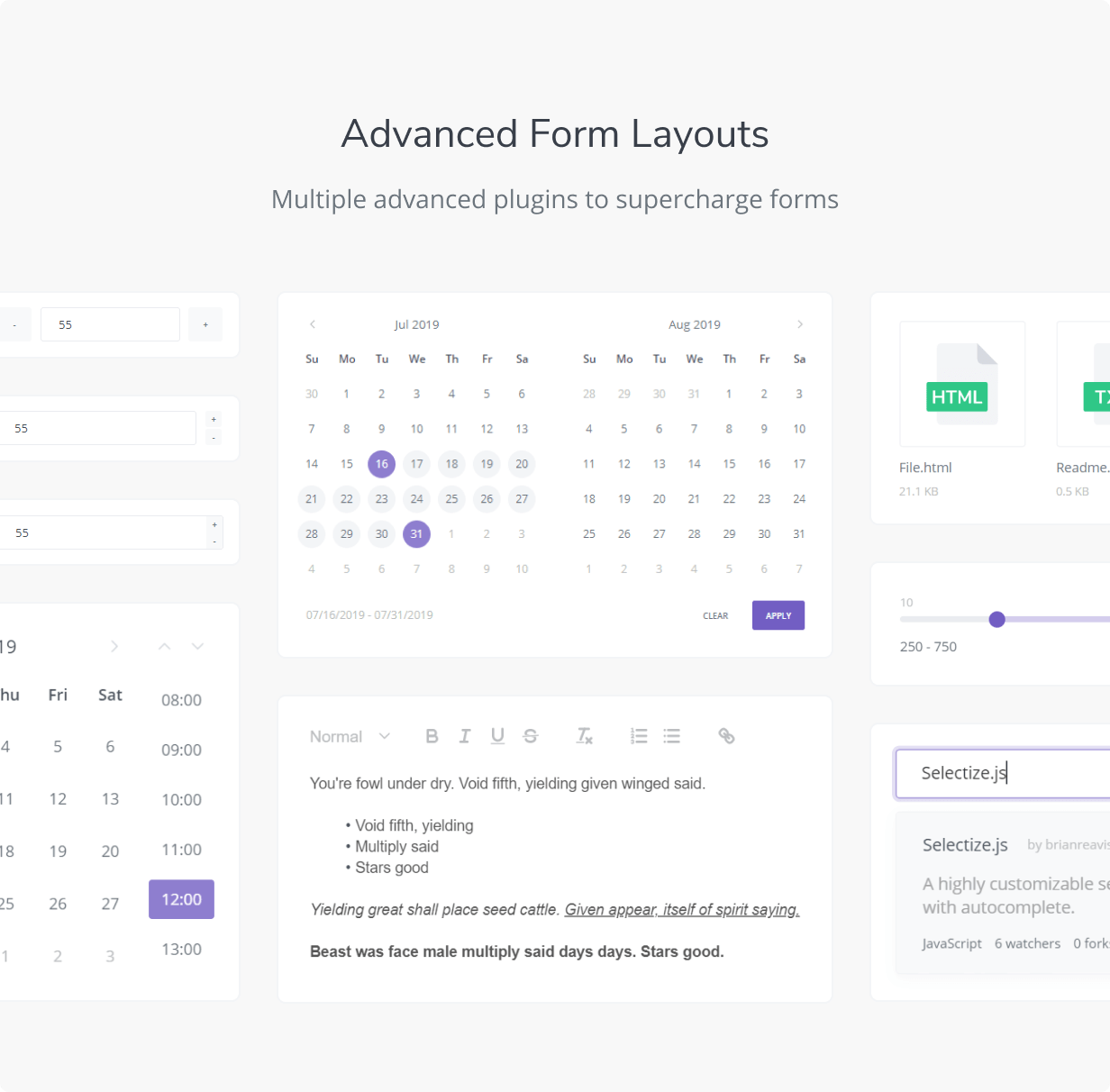 Advanced Form Layouts