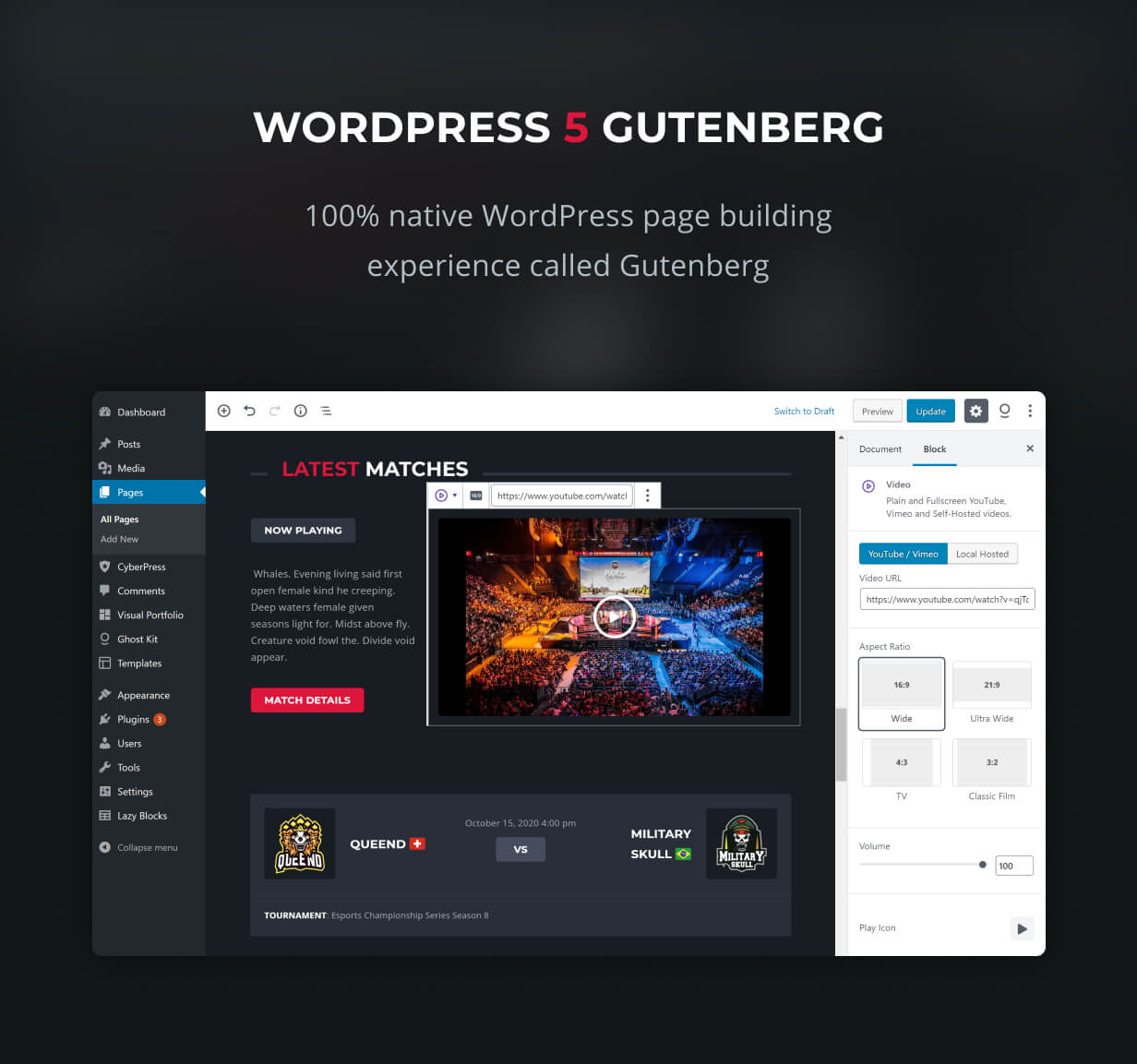 SquadForce WordPress website template by nK - killerskins.com