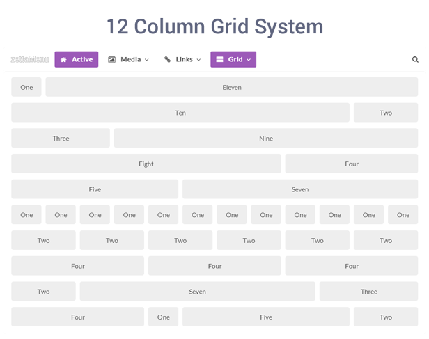 Zetta Menu - jQuery Mega Menu - 4