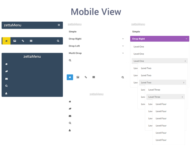 Zetta Menu - jQuery Mega Menu - 3