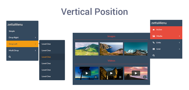 Zetta Menu - jQuery Mega Menu - 2